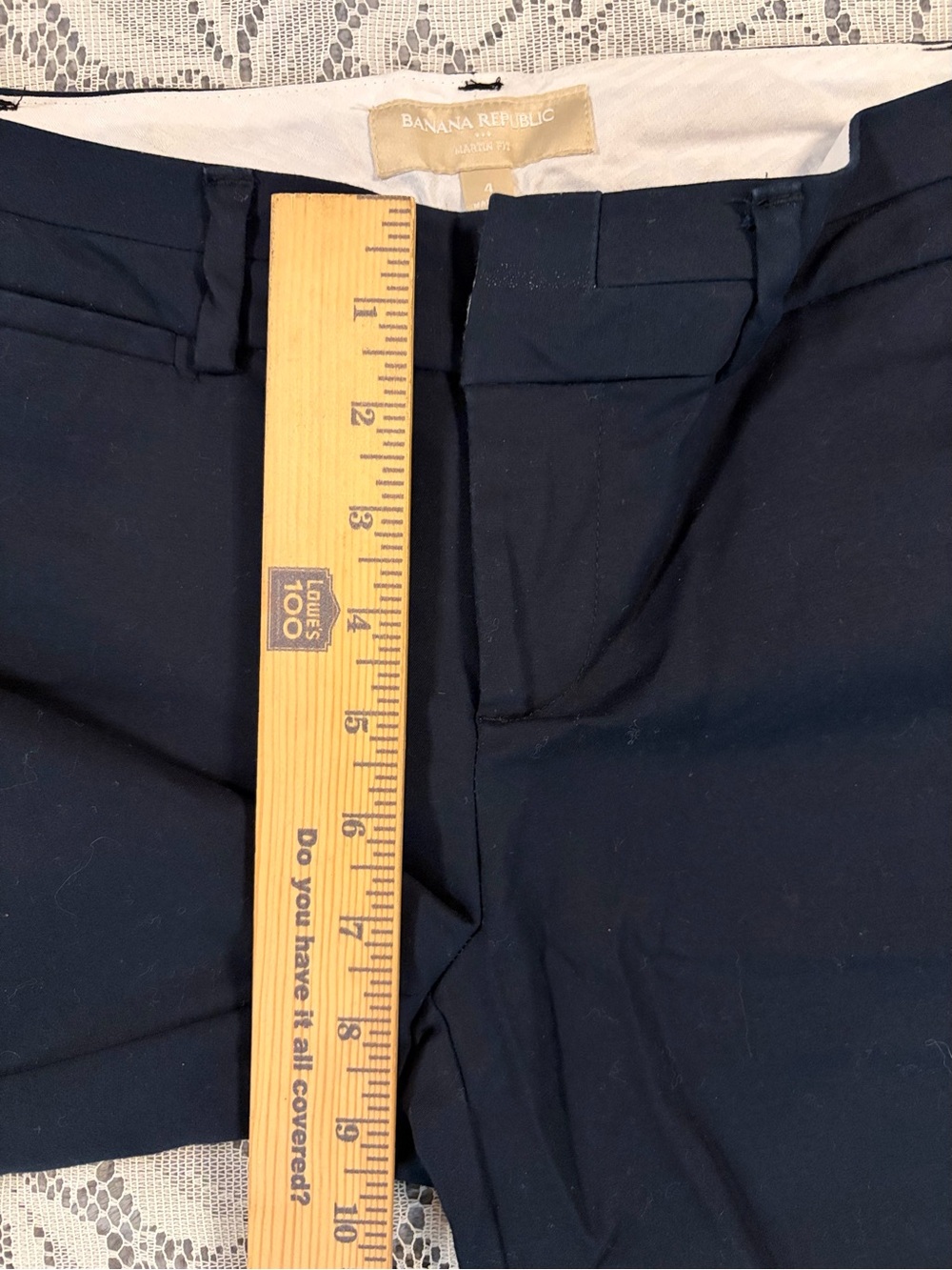 Banana Republic Striped Seersucker Bermuda Shorts & Navy Bermuda Shorts - Picture 7 of 16